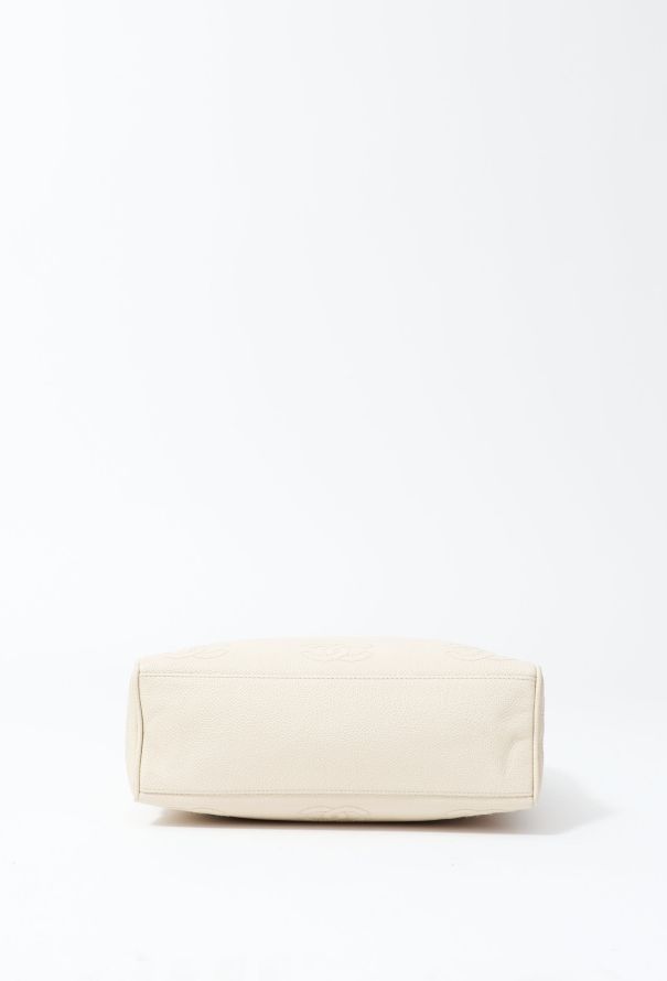 Chanel Off-White Caviar Tote Bag - 5
