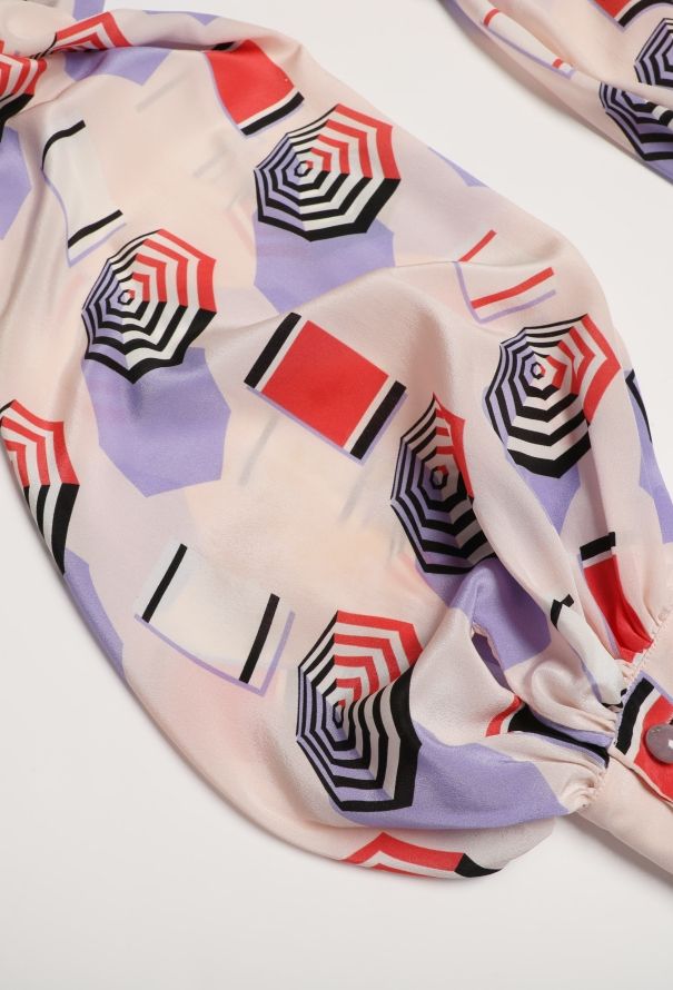 Chanel S/S 2019 Printed Silk Blouse - 9