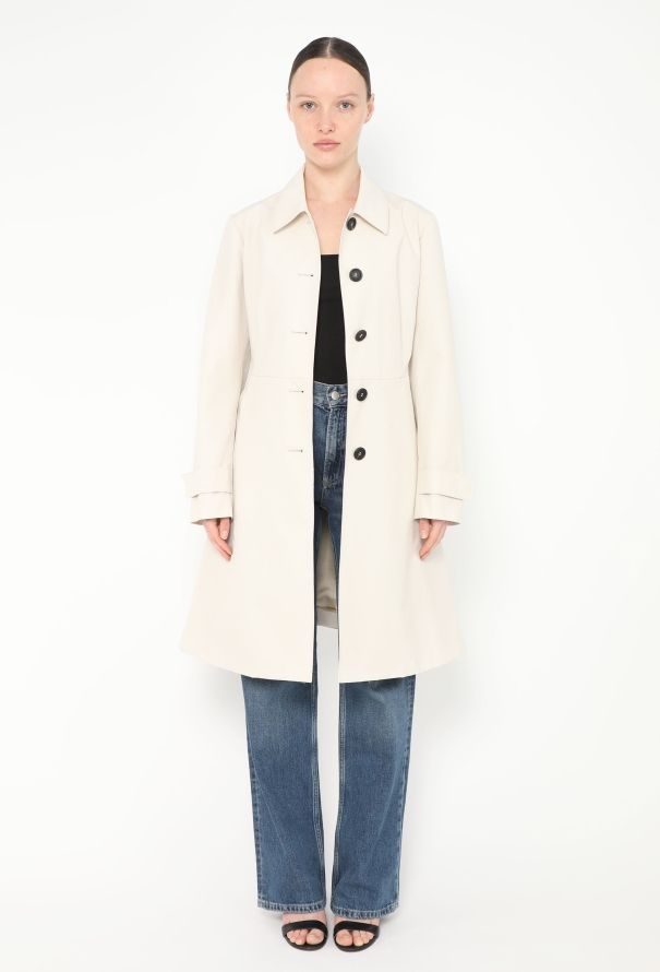Prada Flared Belted Mackintosh Trench - 2