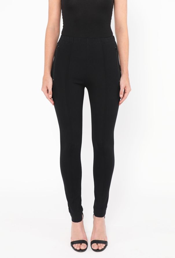 Balenciaga 2017 Cropped Zip Leggings - 2