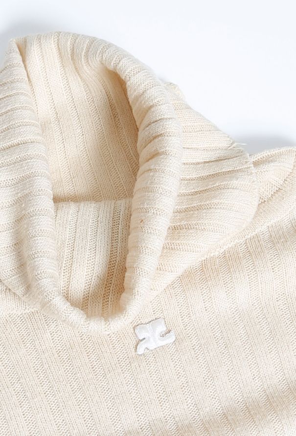 Courrèges 60s Ribbed Turtleneck Sweater - 7