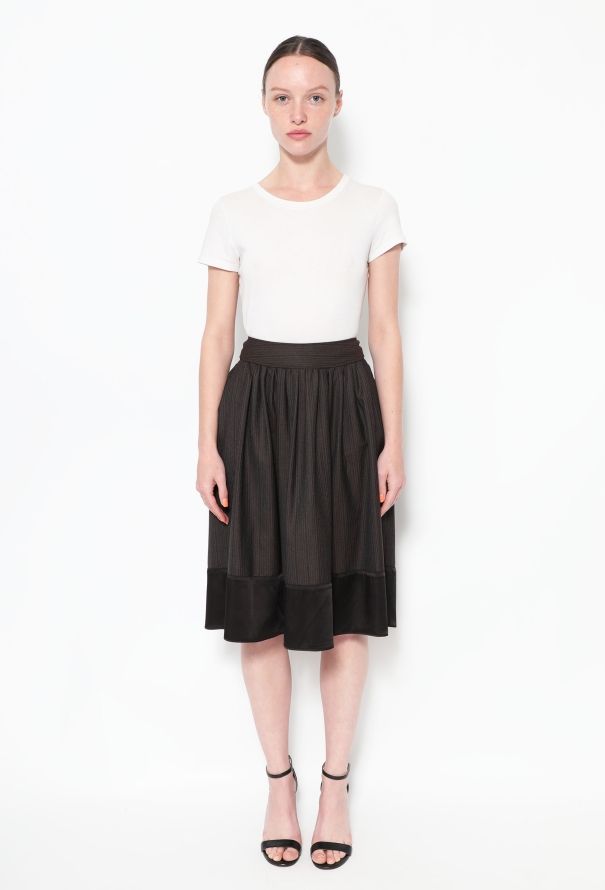 Chloé F/W 2005 Layered Pinstripe Skirt - 1