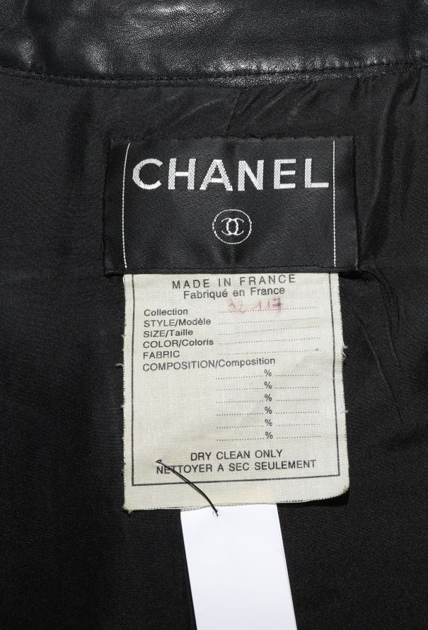 Chanel '90s Lamé Tweed Leather Jacket - 5