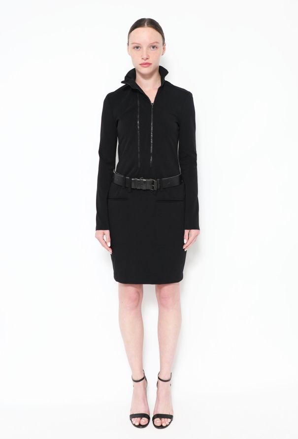 Balenciaga 2000 Le Dix Belted Zip Dress - 1