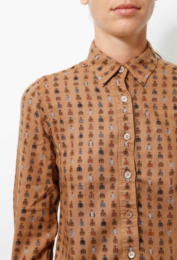 Céline 70s Horse Jockey Print Shirt - 3