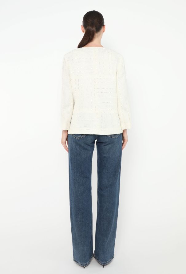 Chanel 2000 Sequin Tweed Jacket & Top - 6