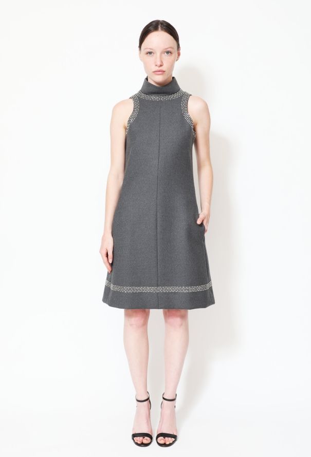 Geoffrey Beene '60s Embellished Trim Shift Dress - 3