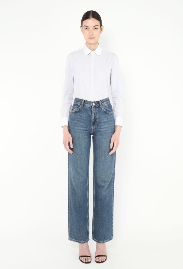 Céline Pinstripe Cotton Shirt - 2