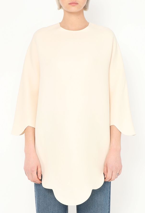 Valentino Resort 2015 Scalloped Silk Tunic - 1