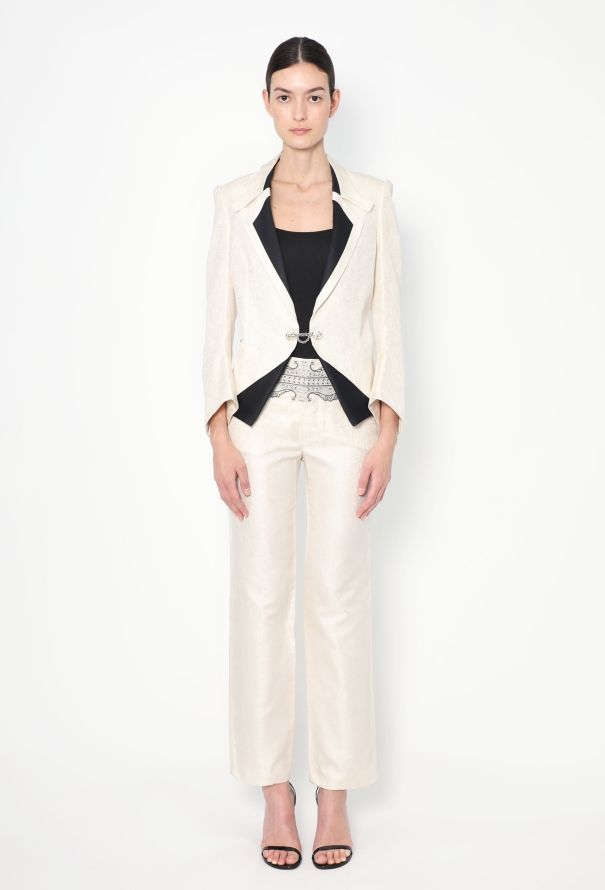 Balenciaga Collector S/S 2006 Baroque Jacquard Suit - 1