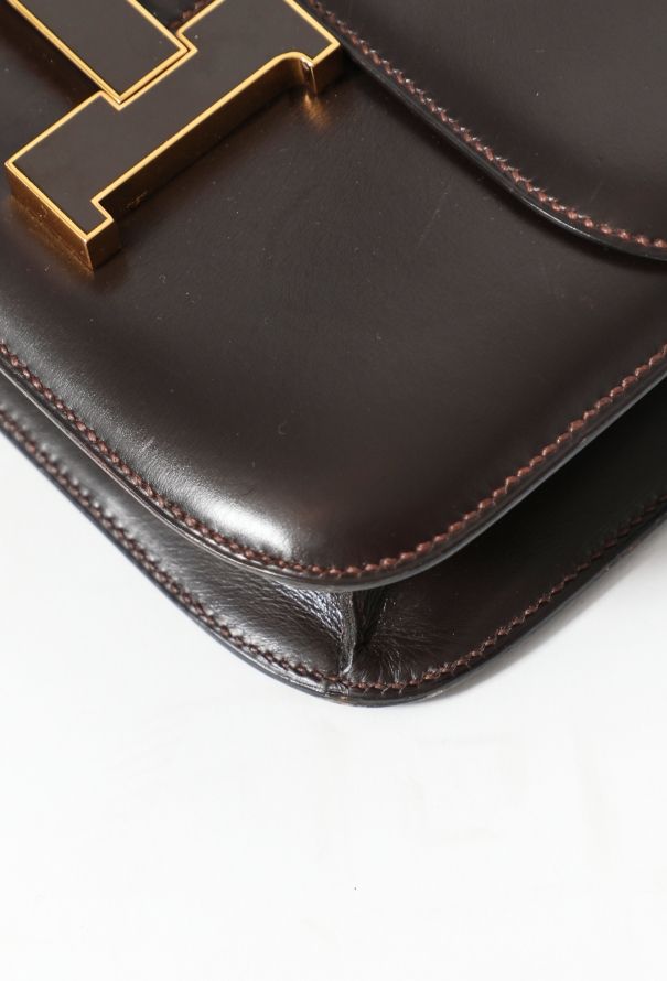 Hermès Constance 24 – Ébène Box Leather & Enamel H Closure - 8