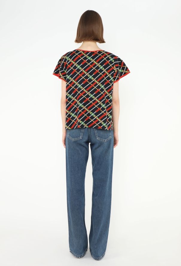 Céline Vintage Cotton Chainlink T-Shirt - 3