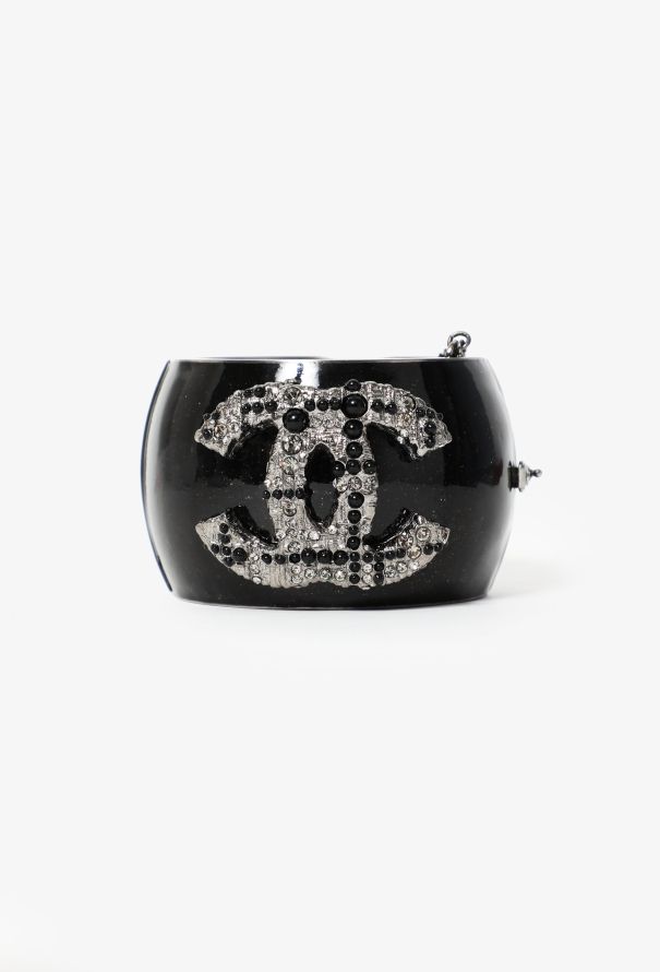 Chanel Iridescent 'CC' Embellished Cuff - 1