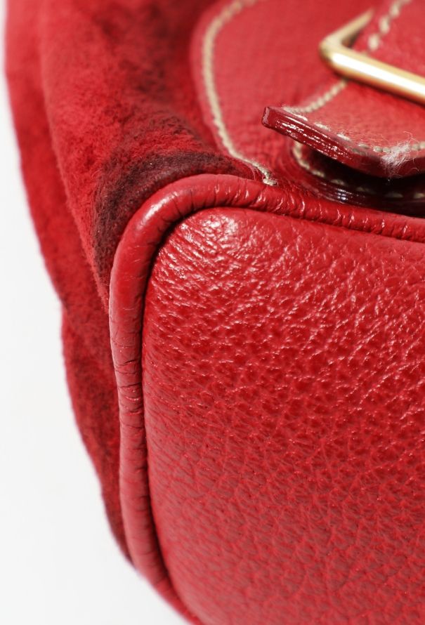 Gucci '90s Suede Bamboo Backpack - 10