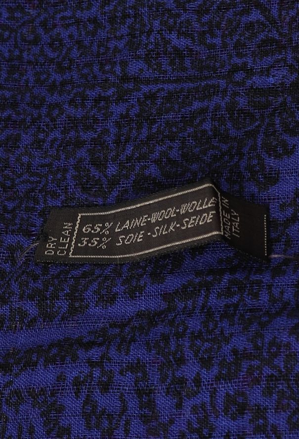 Saint Laurent Vintage Fringed Paisley Scarf - 7