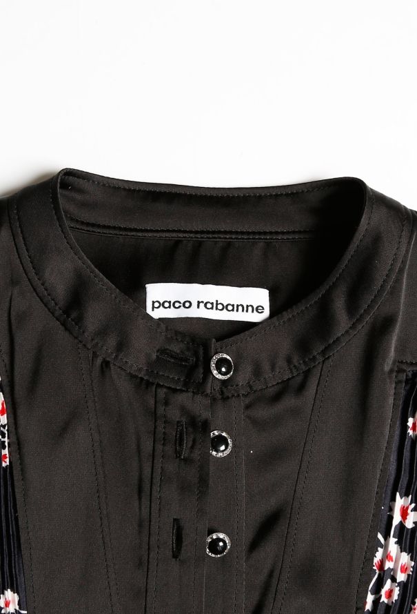 Paco Rabanne Resort 2020 Floral Pleated Dress - 5