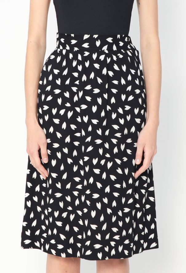 Saint Laurent S/S 1979 Crêpe Heart Print Ensemble - 6