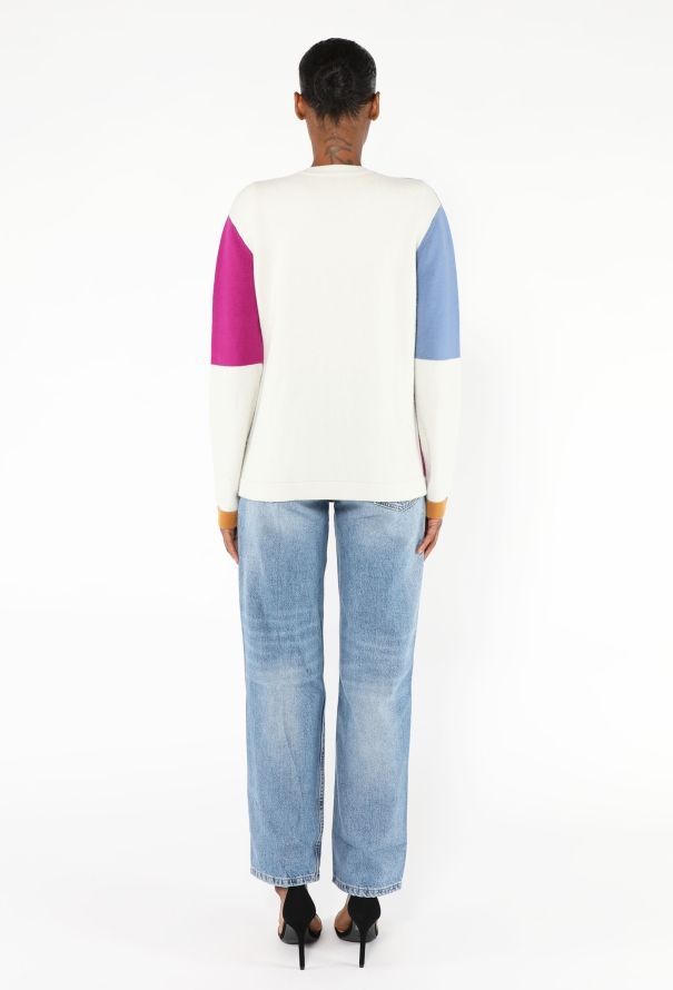 Chanel F/W 2020 Colorblock Cashmere Cardigan - 5