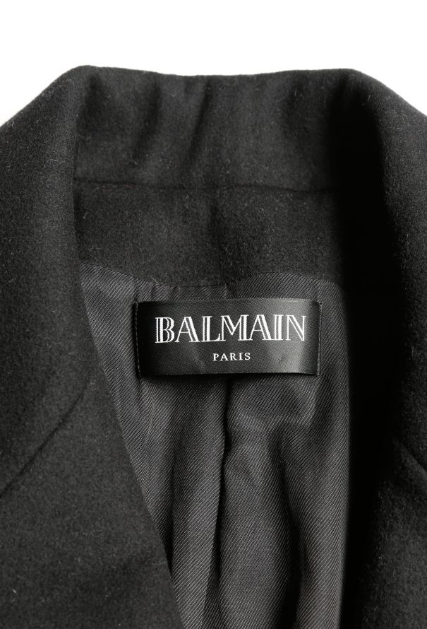 Balmain Classic Belted Wool Coat - 5