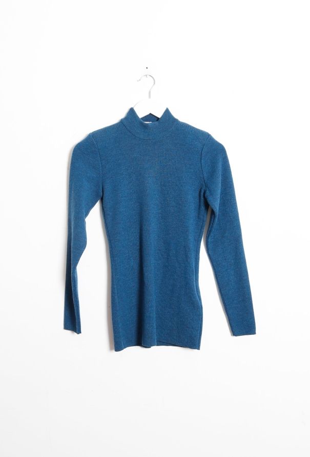 Saint Laurent 90s High Neck Knit Sweater - 5