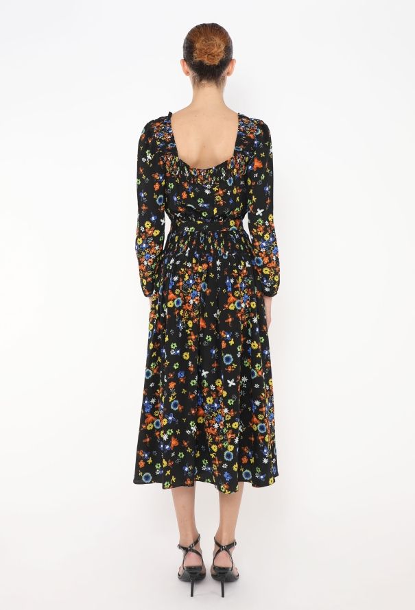 Prada Belted Silk Smock Dress - 4