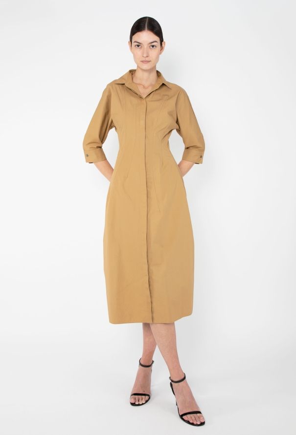 Jil Sander Flared Poplin Dress - 1