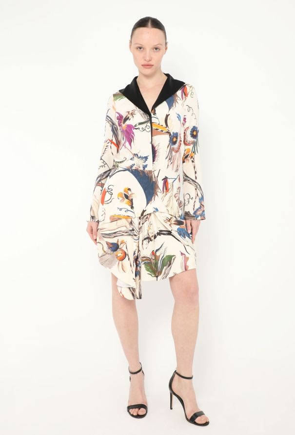 Balenciaga F/W 2011 Asymmetrical Floral Dress - 4