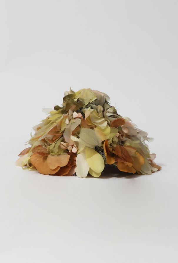 Schiaparelli 1950s Floral Embroidered Hat - 1