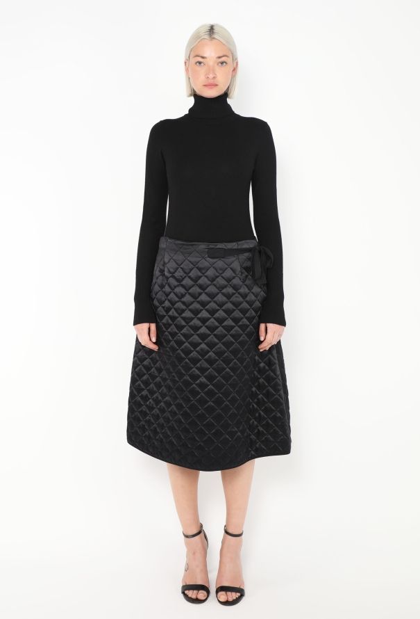 Céline F/W 2015 Belted Quilt Skirt - 1