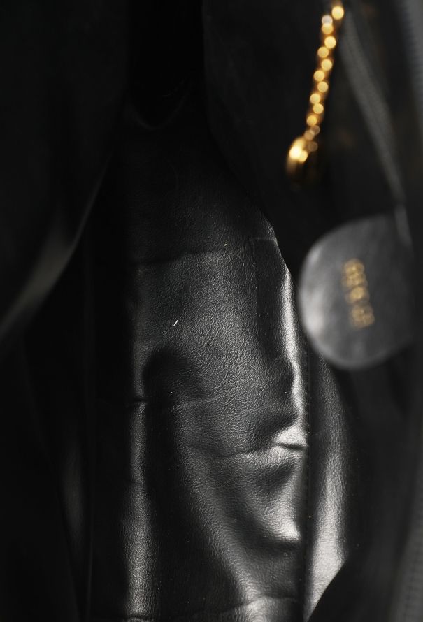 Gucci Vintage Black Bamboo Bag - 13