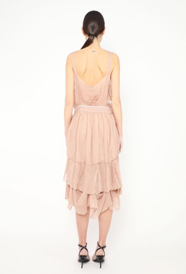 Stella McCartney Stella McCartney S/S 2005 Chiffon Volant Dress - 5