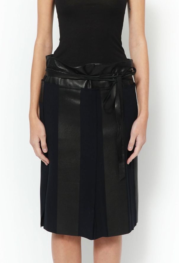 Céline F/W 2011 Leather Panel Skirt - 3