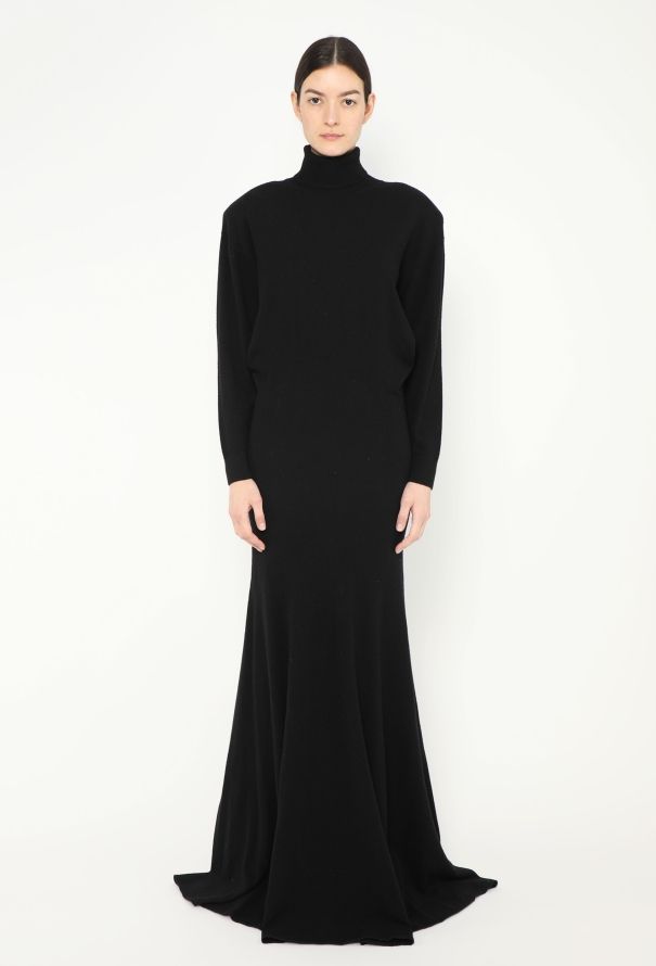 Saint Laurent F/W 2022 Cashmere Knit Gown - 3