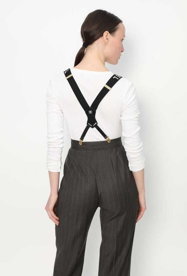 Chanel COLLECTOR S/S 1994 Logo Suspenders - 4