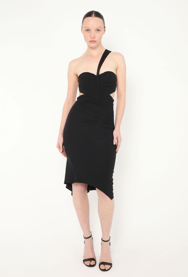 Gucci Tom Ford 2003 Chiffon One-Shoulder Dress - 1