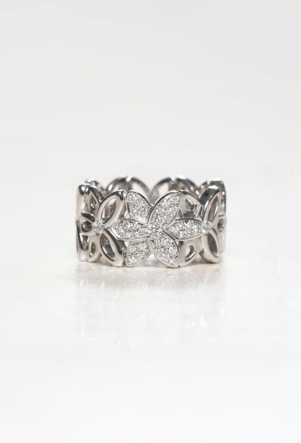 Mellerio 18k White Gold & Diamond Ring - 1