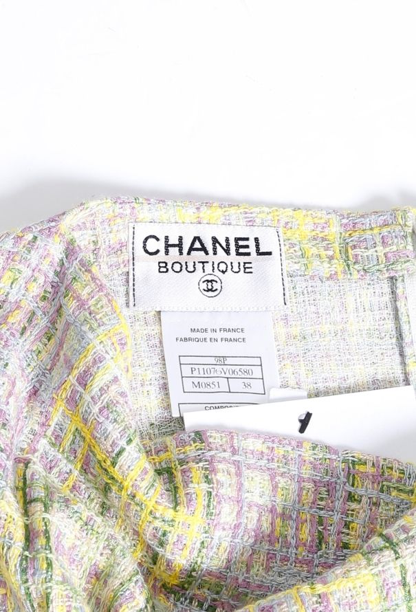 Chanel S/S 1998 Multicolor Tweed Dress - 7