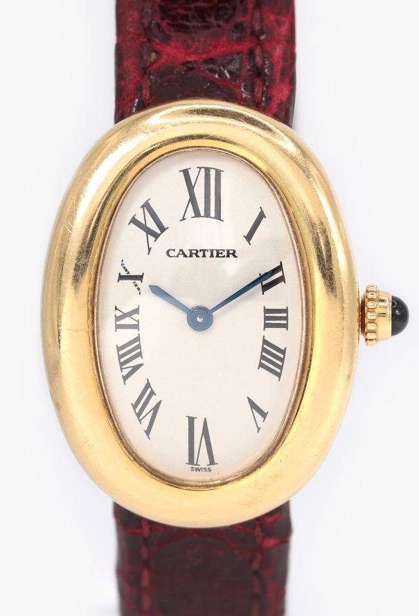 Cartier 18k Yellow Gold Baignoire Watch - 3