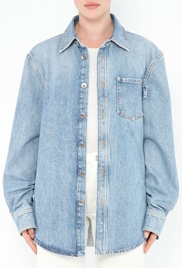 Bottega Veneta Resort 2024 Classic Denim Overshirt - 1