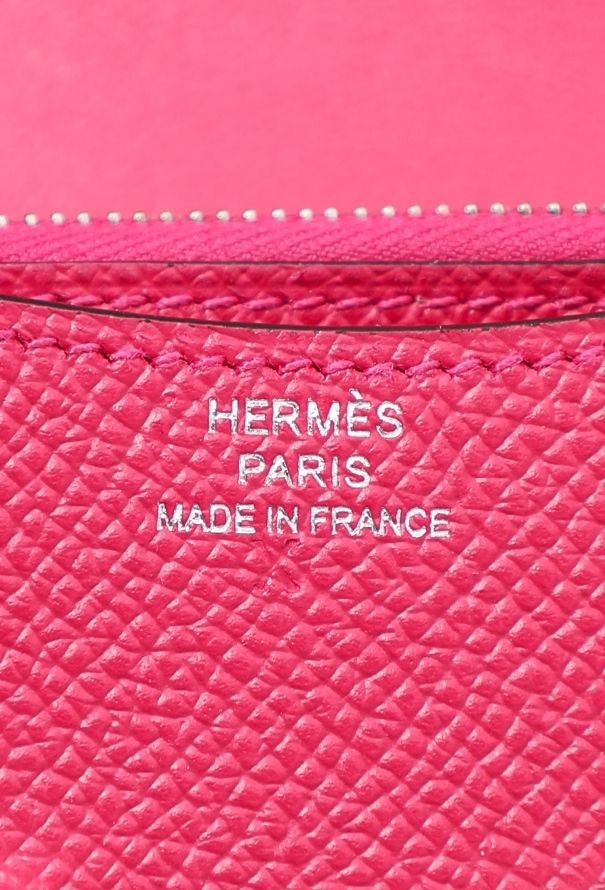 Hermès Rose Mexico Epsom Constance Slim Wallet & Belt - 14