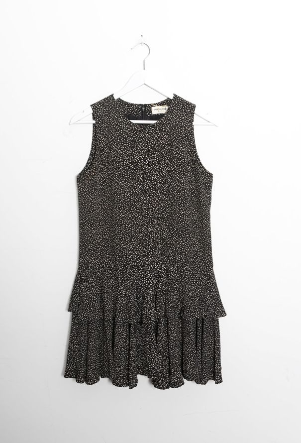 Saint Laurent 2014 Heart Motif Ruffled Dress - 5