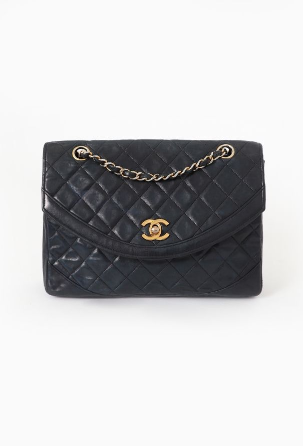 Chanel Navy Paris Double Flap Bag - 1