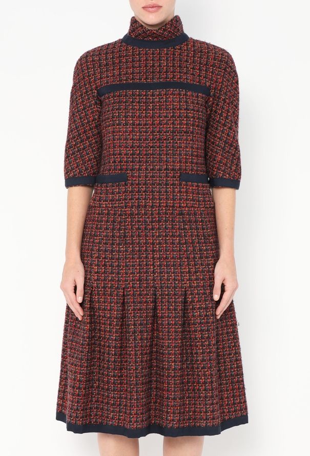 Chanel F/W 2015 Fluted Tweed Dress - 3