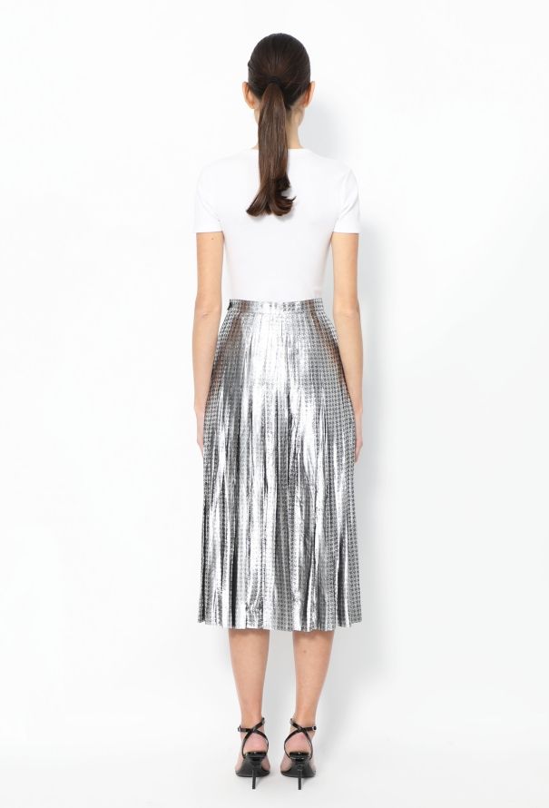 Christian Dior Vintage Metallic Houndstooth Ensemble - 8