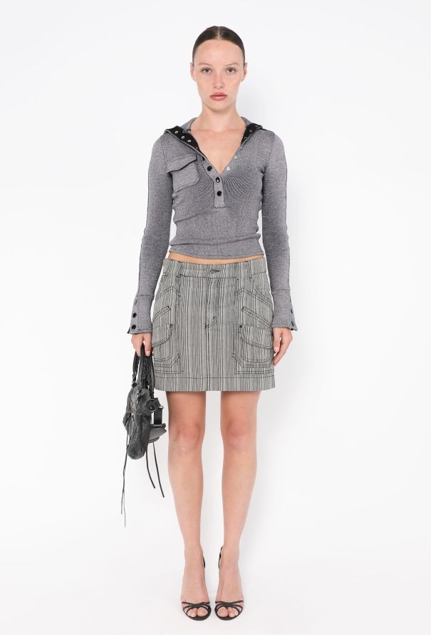 Balenciaga S/S 2001 Denim Cargo Skirt - 1