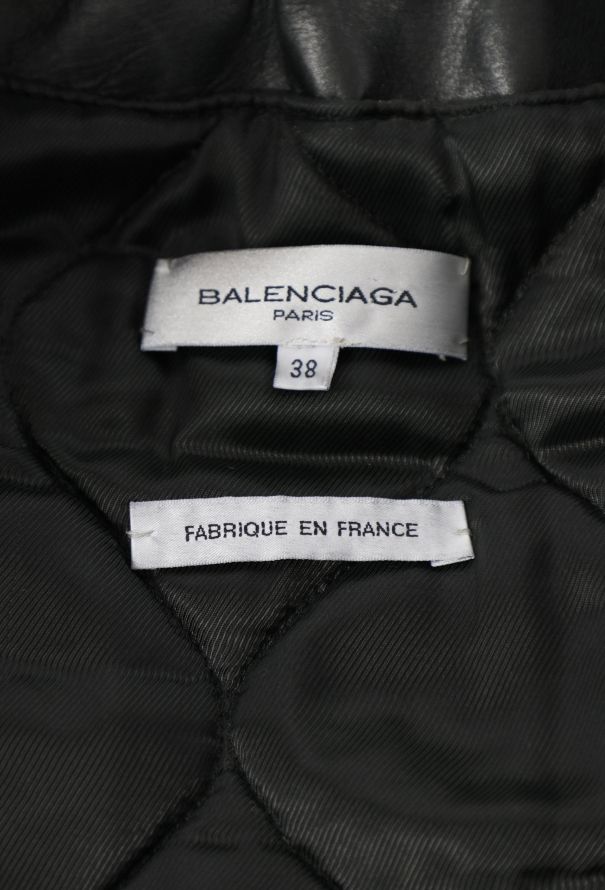 Balenciaga F/W 2002 Leather Bomber Vest - 7