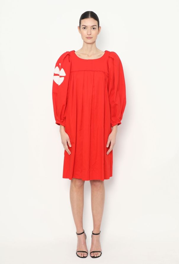 Saint Laurent S/S 1990 Pleated Tunic Dress - 1