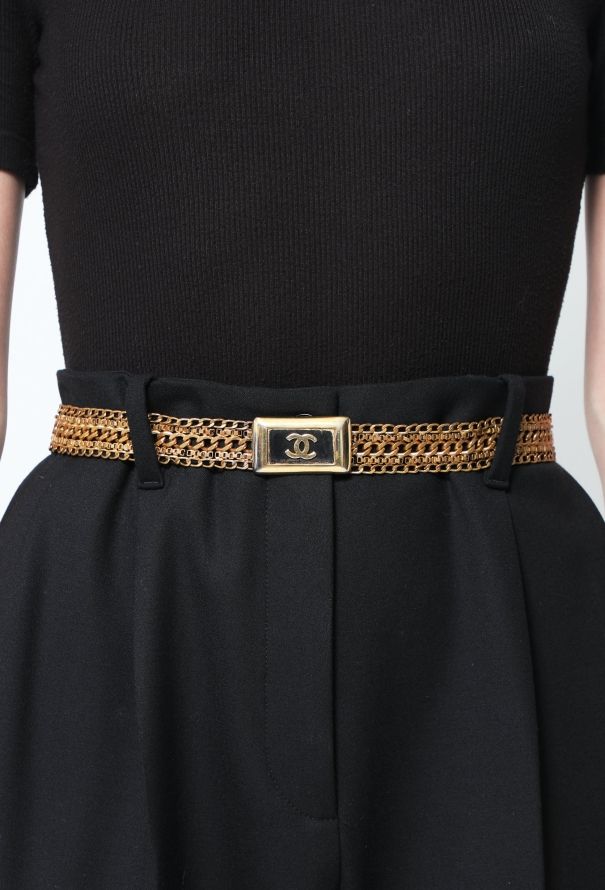 Chanel RARE '60s Chainlink 'CC' Belt - 1