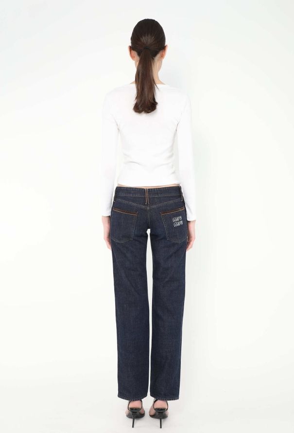 Miu Miu S/S 2024 Suede Trim Jeans - 5