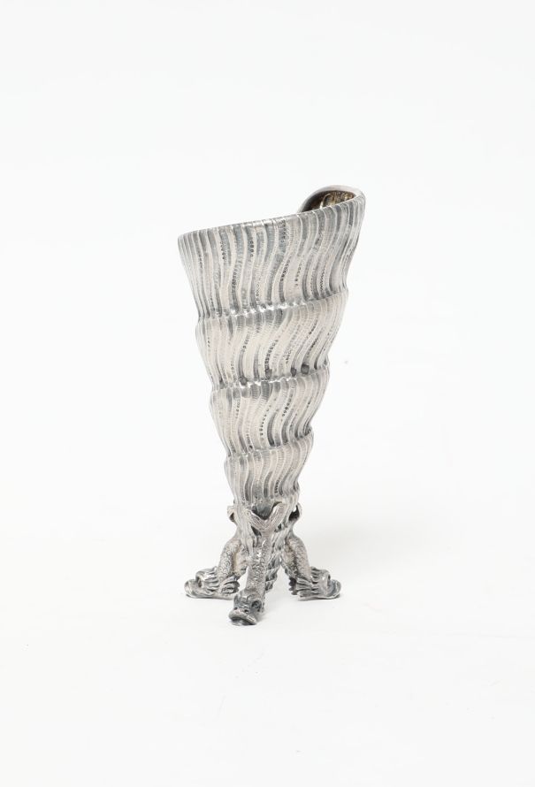 Vintage Objects & Decor Silver Shell Chalice - 3